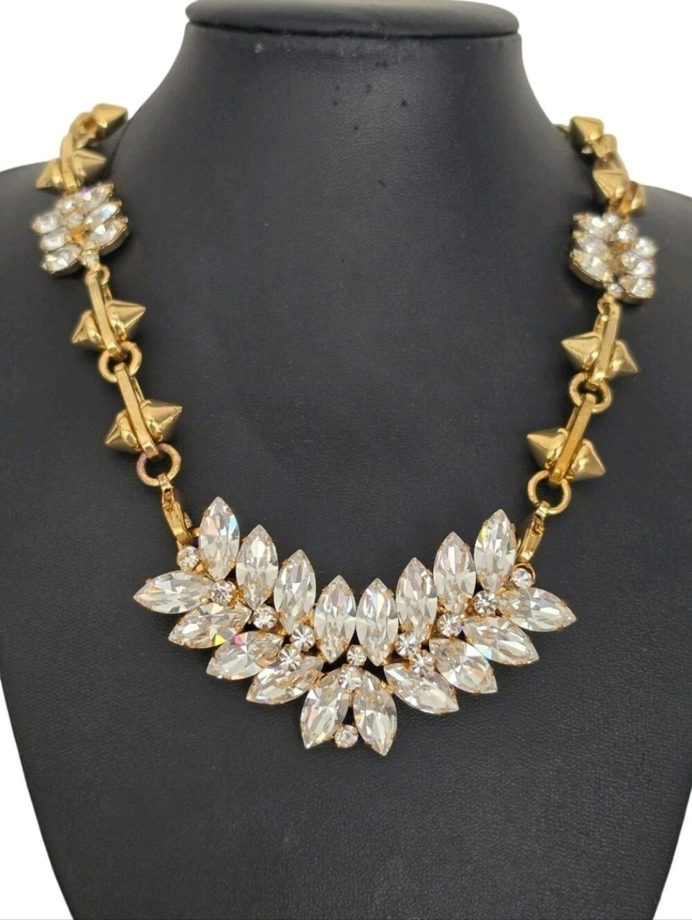 Cabi Laurel Wreath Convertible Necklace Bracelet Brooch Rhinestone Signed Read!